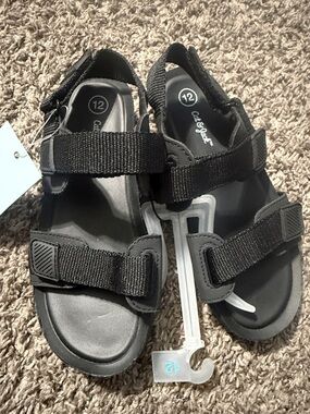 Cat & Jack Black Adjustable Sport Sandals for Kids
